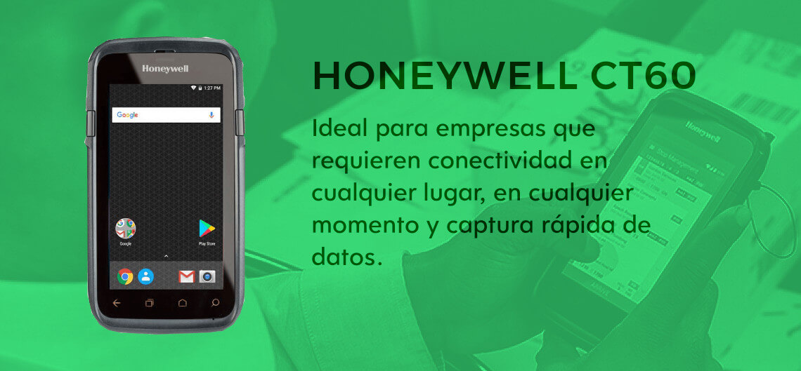 Honeywell CT60 - Ideal para empresas que requieren conectividad en cualquier lugar, en cualquier momento y captura rápida de datos.