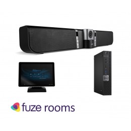 Acesorios Kit Fuze Rooms con la cámara todo en uno AVer VB342 + y audio con Dell OptiPlex perfecto para sus espacios de reunión
